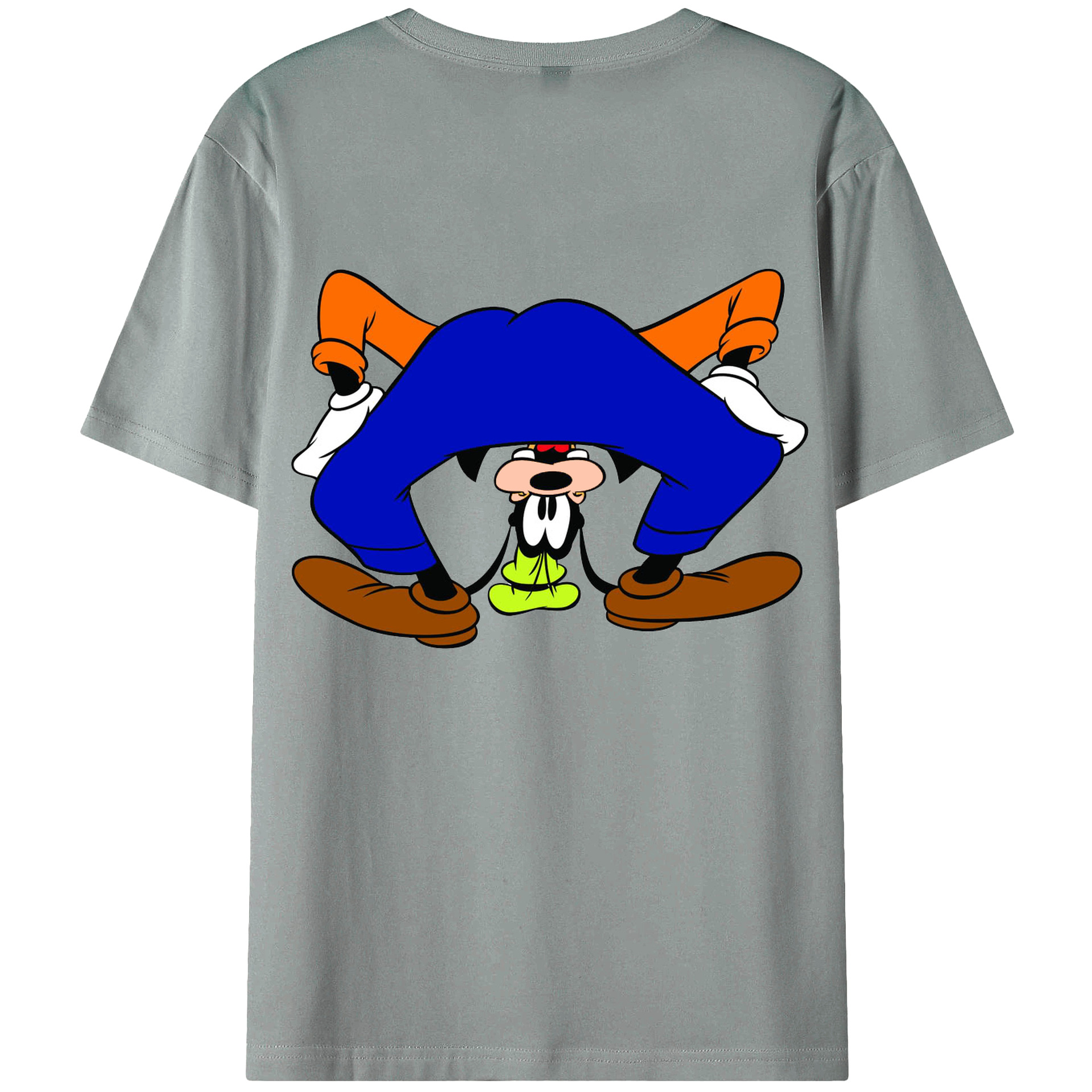 ミッキーマウス Mickey Mouse 綿100％ メンズ半袖Tシャツ（バックプリント） 通気性